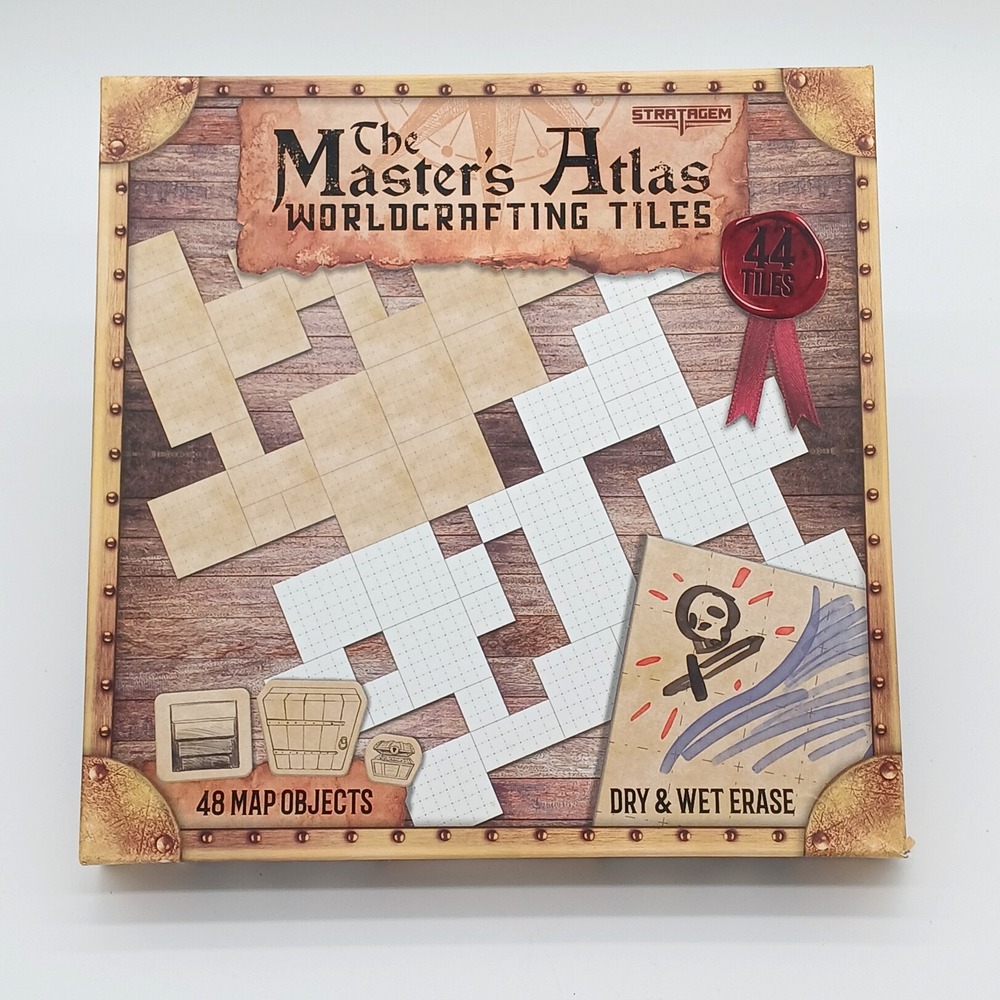 STRATAGEM The Master's Atlas Worldcrafting Tiles Game Map Tile Strategy Sealed